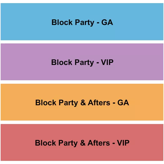 THE MIDWAY CA BLOCK PARTY Seating Map Seating Chart
