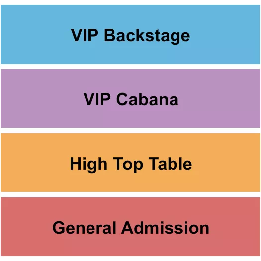 GA TABLE CABANA BACKSTAGE Seating Map Seating Chart