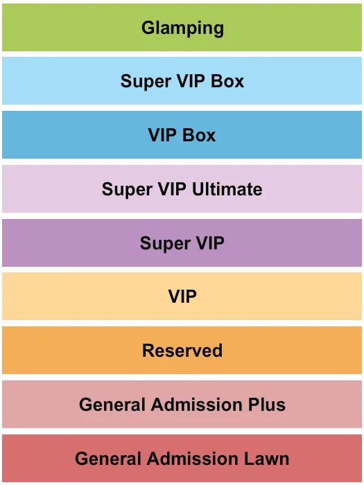 PEACH MUSIC FESTIVAL Seating Map Seating Chart