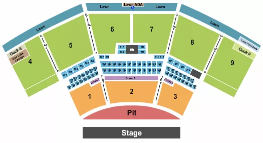 ENDSTAGE GA PIT Seating Map Seating Chart