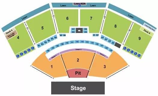 ENDSTAGE RSV PIT Seating Map Seating Chart