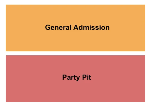 GA AND PARTY PIT Seating Map Seating Chart