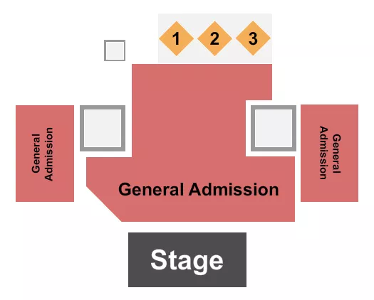 THE SOUTHERN CAFE MUSIC HALL GA TABLES 1 3 Seating Map Seating Chart