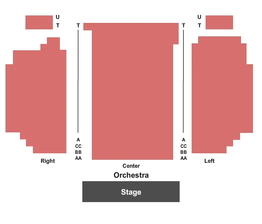 END STAGE Seating Map Seating Chart
