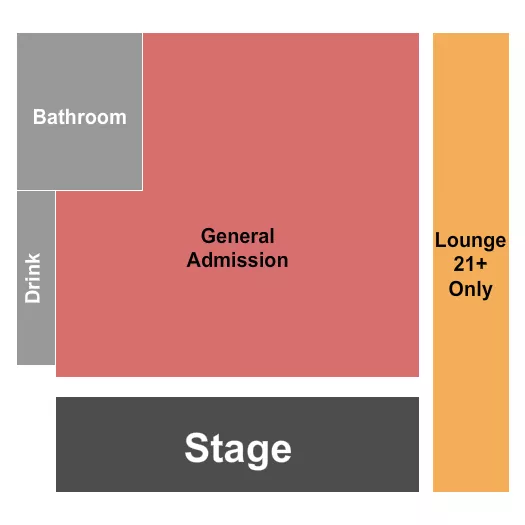 THE TRUMAN KANSAS CITY GA LOUNGE Seating Map Seating Chart