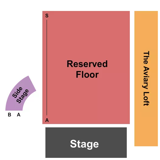 THE TRUMAN KANSAS CITY RSV AVIARY LOFT Seating Map Seating Chart