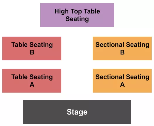 THE UNDERGROUND AT CARTERET PERFORMING ARTS EVENT CENTER ENDSTAGE Seating Map Seating Chart