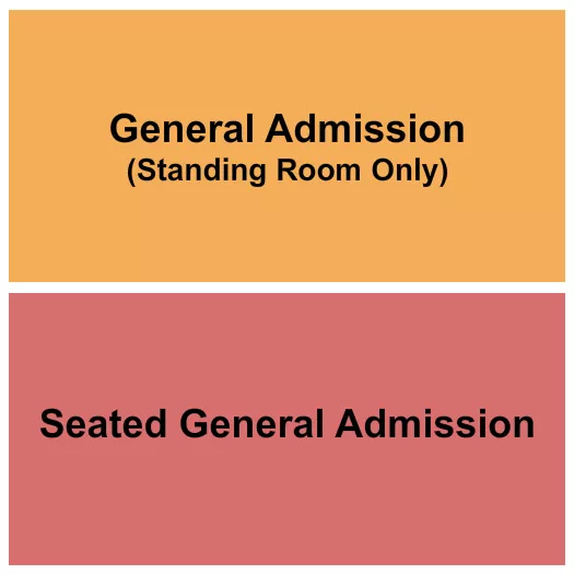 GA SEATED STANDING Seating Map Seating Chart