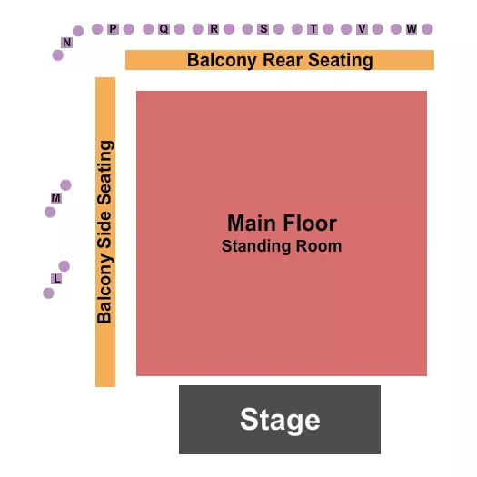 THE WOODWARD THEATER CINCINNATI ENDSTAGE GA BALC RSRV Seating Map Seating Chart