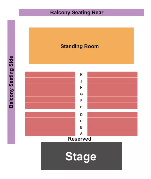 THE WOODWARD THEATER CINCINNATI ENDSTAGE Seating Map Seating Chart
