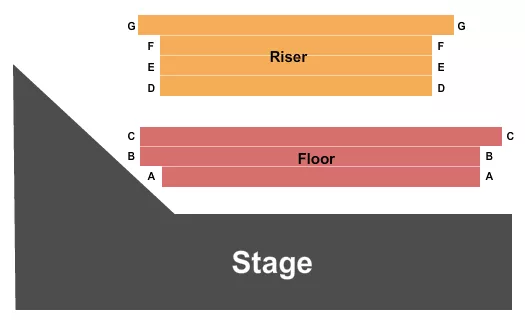 END STAGE Seating Map Seating Chart