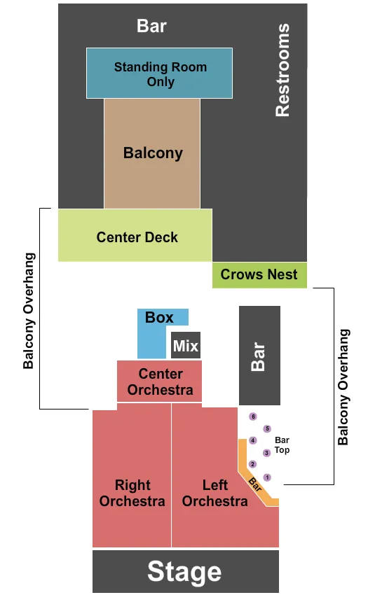 ENDSTAGE 2 Seating Map Seating Chart