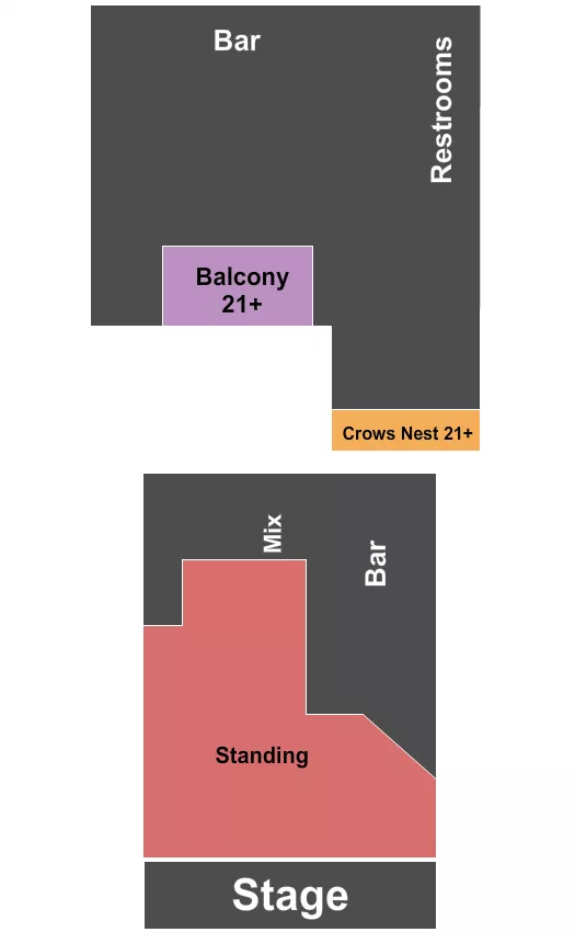 GA BALCONY Seating Map Seating Chart