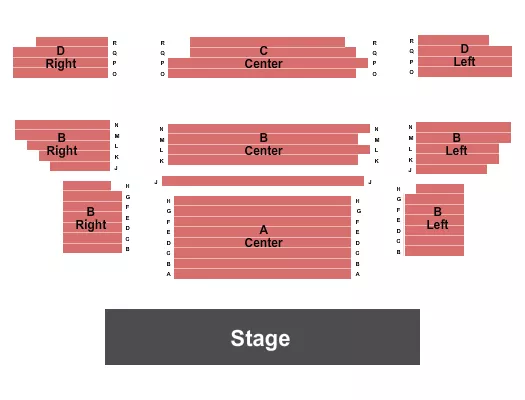 ENDSTAGE Seating Map Seating Chart
