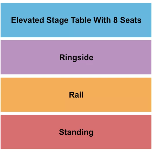 MICRO WRESTLING Seating Map Seating Chart