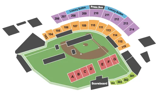 NITRO CIRCUS Seating Map Seating Chart
