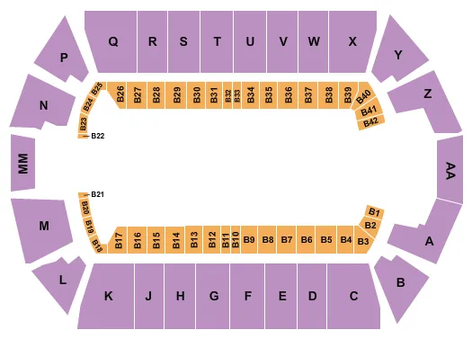 MONSTER JAM Seating Map Seating Chart