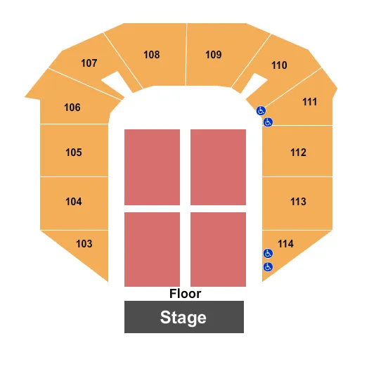 ENDSTAGE 3 Seating Map Seating Chart