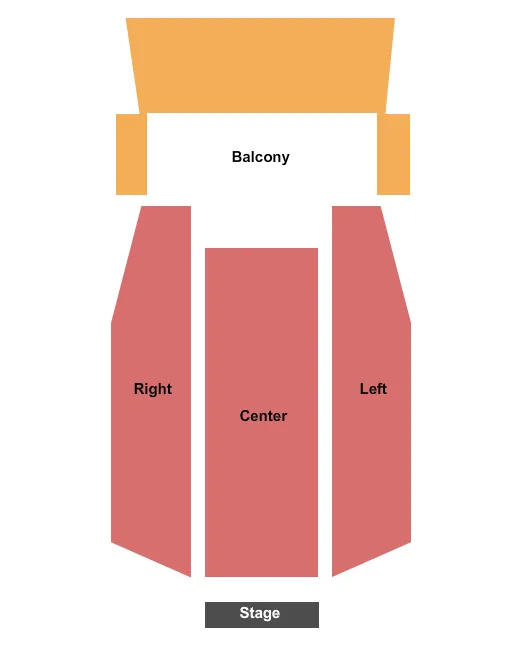 END STAGE Seating Map Seating Chart