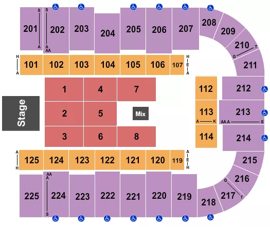 BERT KREISCHER Seating Map Seating Chart