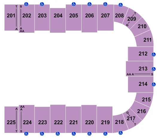 MONSTER JAM Seating Map Seating Chart
