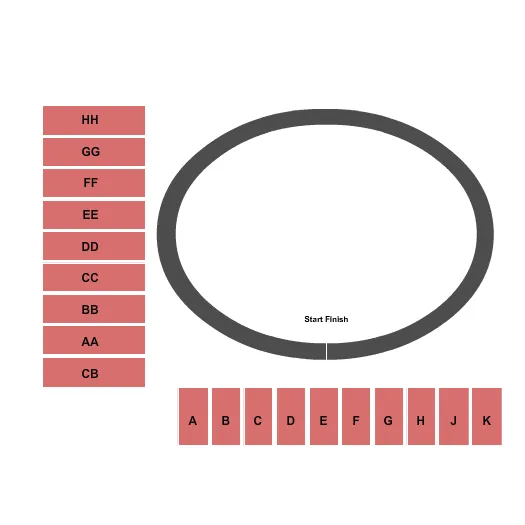 RACEWAY Seating Map Seating Chart