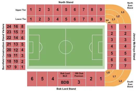 SOCCER Seating Map Seating Chart