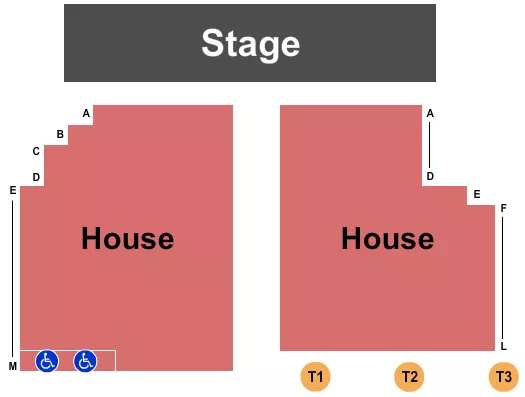 ENDSTAGE Seating Map Seating Chart