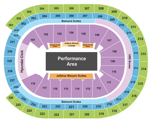 MONSTER JAM Seating Map Seating Chart