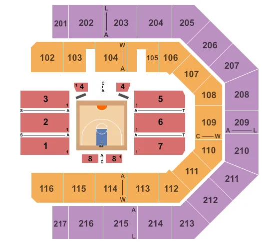 BIG3 BASKETBALL Seating Map Seating Chart