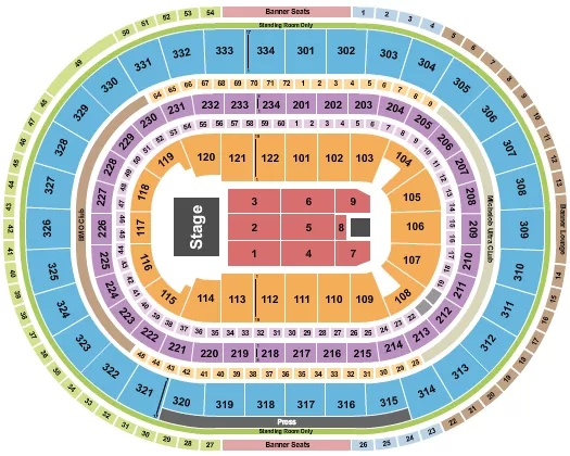 ENDSTAGE 3 Seating Map Seating Chart