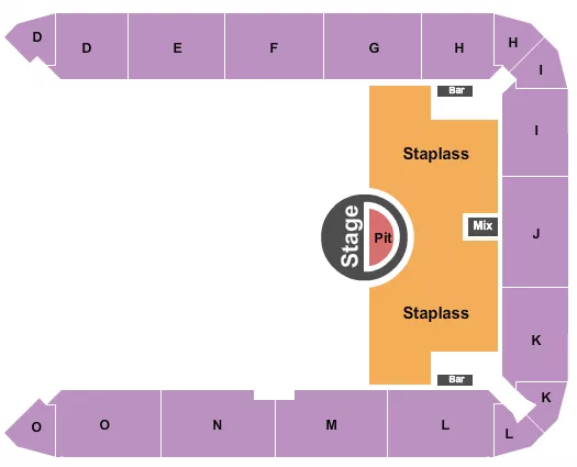 ENDSTAGE GA PIT Seating Map Seating Chart