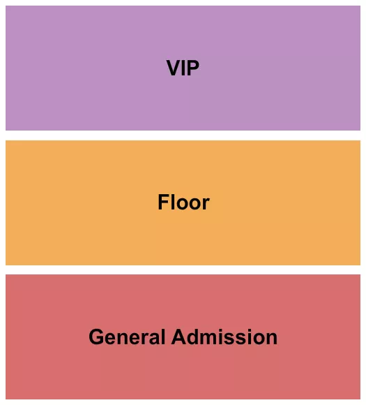 UNITY BAPTIST CHURCH GA GA FLOOR VIP Seating Map Seating Chart