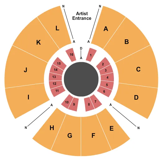 UNIVERSOUL CIRCUS Seating Map Seating Chart