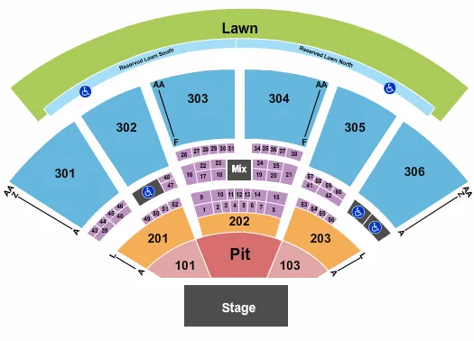 ENDSTAGE GA PIT 2 Seating Map Seating Chart