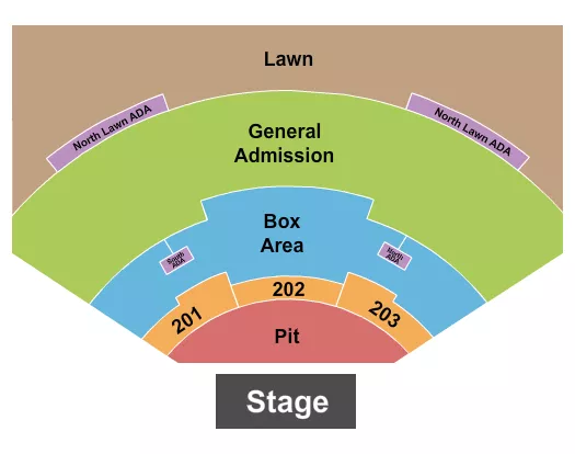 GA PIT 300 LAWN RSV 200 Seating Map Seating Chart