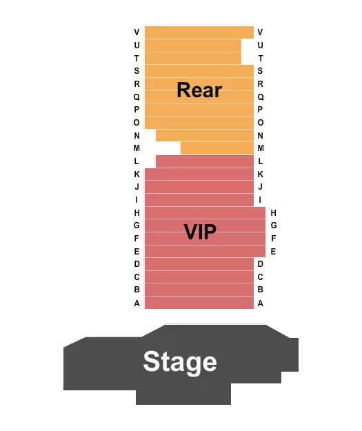V3 V THEATER PLANET HOLLYWOOD RESORT CASINO ZOMBIE BURLESQUE Seating Map Seating Chart