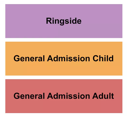 VALLEY VIEW MALL VA GA ADULT GA CHILD RINGSIDE Seating Map Seating Chart