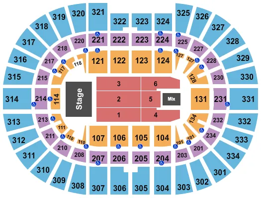 ENDSTAGE 2 Seating Map Seating Chart