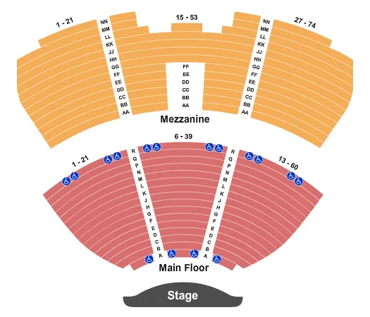 ENDSTAGE Seating Map Seating Chart