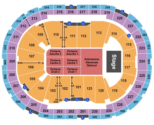 KORN BREAKING BENJAMIN Seating Map Seating Chart