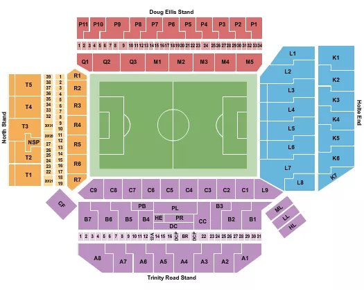 SOCCER STATIC Seating Map Seating Chart