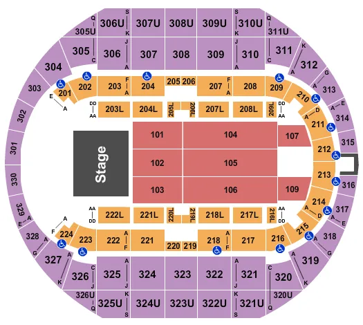 THE PLT PARTY Seating Map Seating Chart
