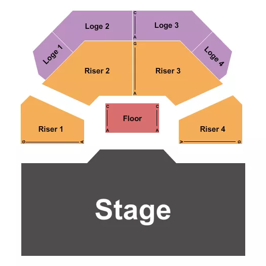 ENDSTAGE Seating Map Seating Chart