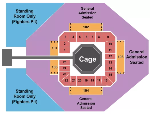 MMA Seating Map Seating Chart