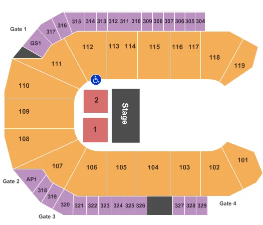 DISNEY LIVE Seating Map Seating Chart
