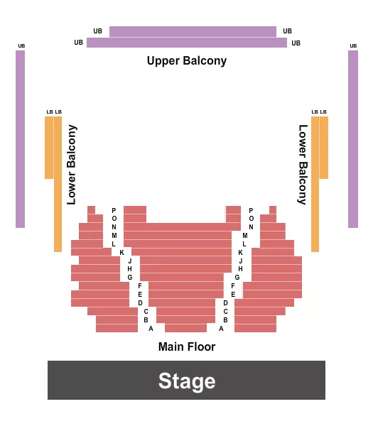 ENDSTAGE Seating Map Seating Chart