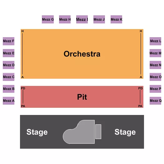 ENDSTAGE Seating Map Seating Chart