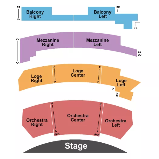 ENDSTAGE 2 Seating Map Seating Chart