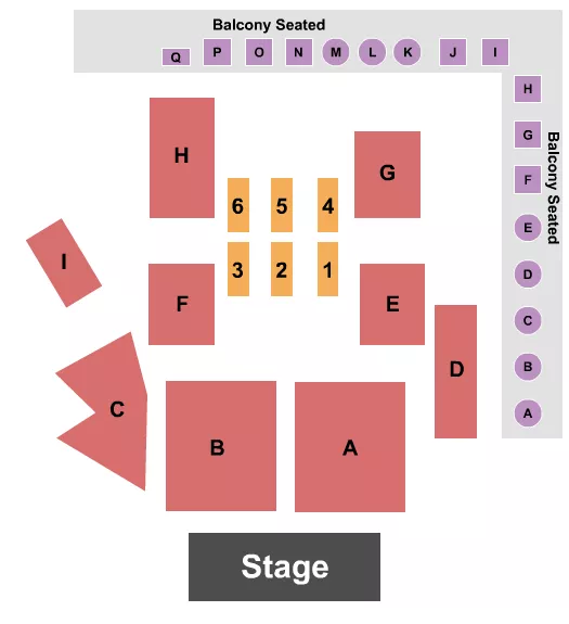 WAVE KS END STAGE Seating Map Seating Chart